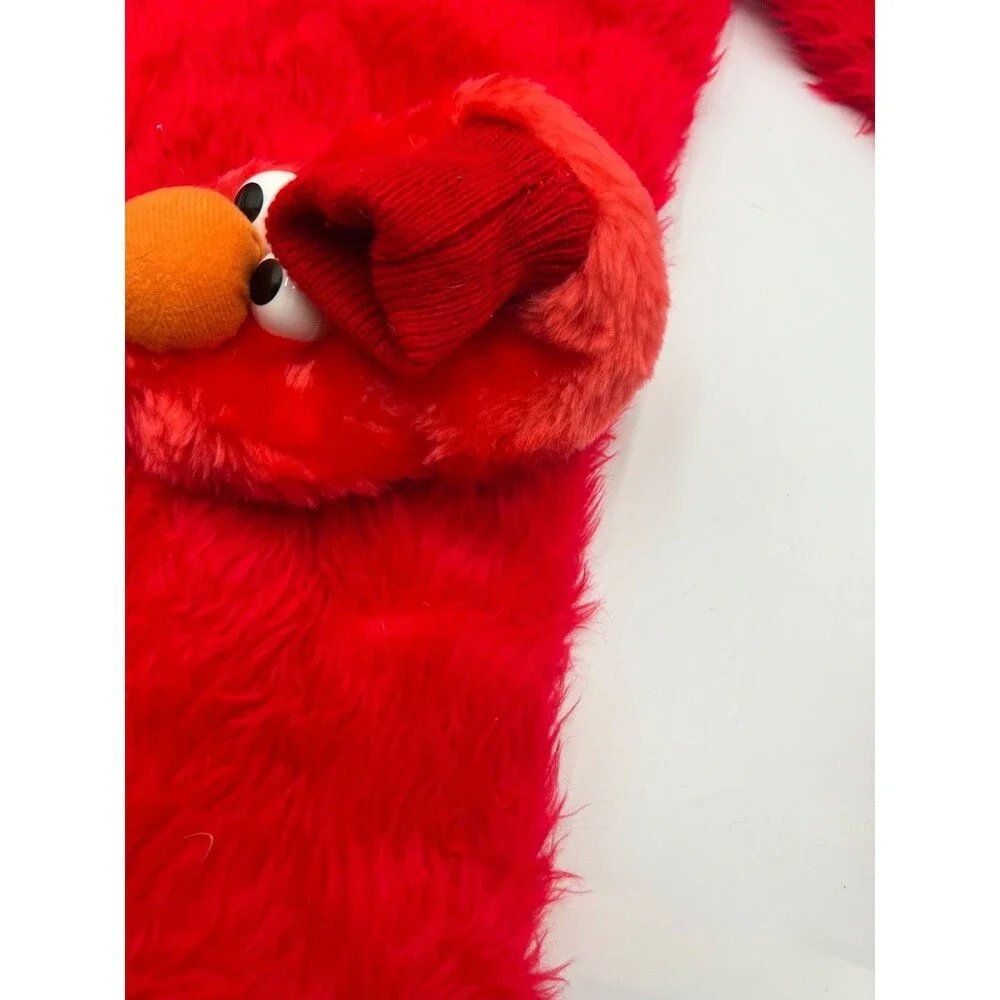 ELMO Sesame Street Comfy Soft REDFur Toddler 12 Month Halloween Costume slippers